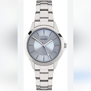 Sekonda women's silver bracelet watch light blue dial Nwt
